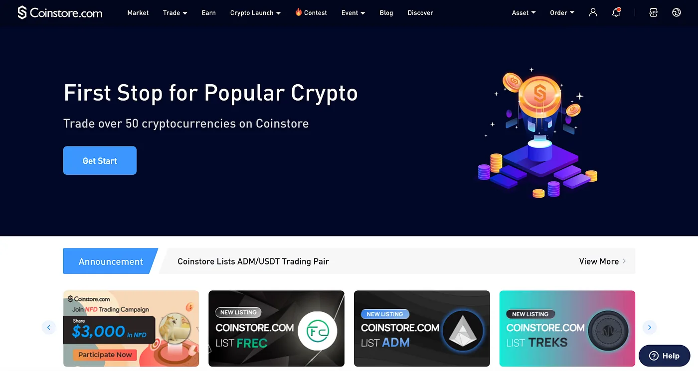 Coinstore добавляет токен ADM (ADAMANT Messenger) с парой ADM/USDT