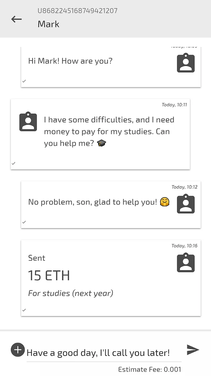Поддержка перевода Ethereum и токенов ADAMANT в чатах теперь доступна в приватном мессенджере