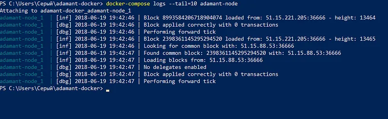 Как запустить ваш ADAMANT-нод на Docker (Windows или Mac)