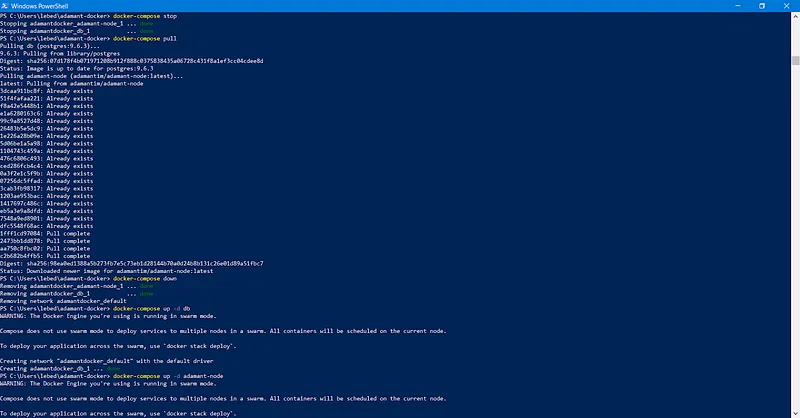 Как запустить ваш ADAMANT-нод на Docker (Windows или Mac)