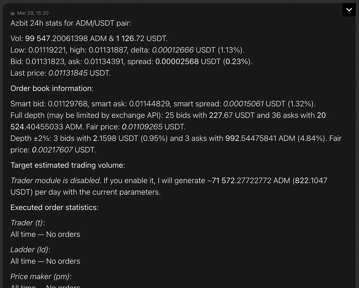ADAMANT Market-making bot: A Safer, Smarter Spread Support