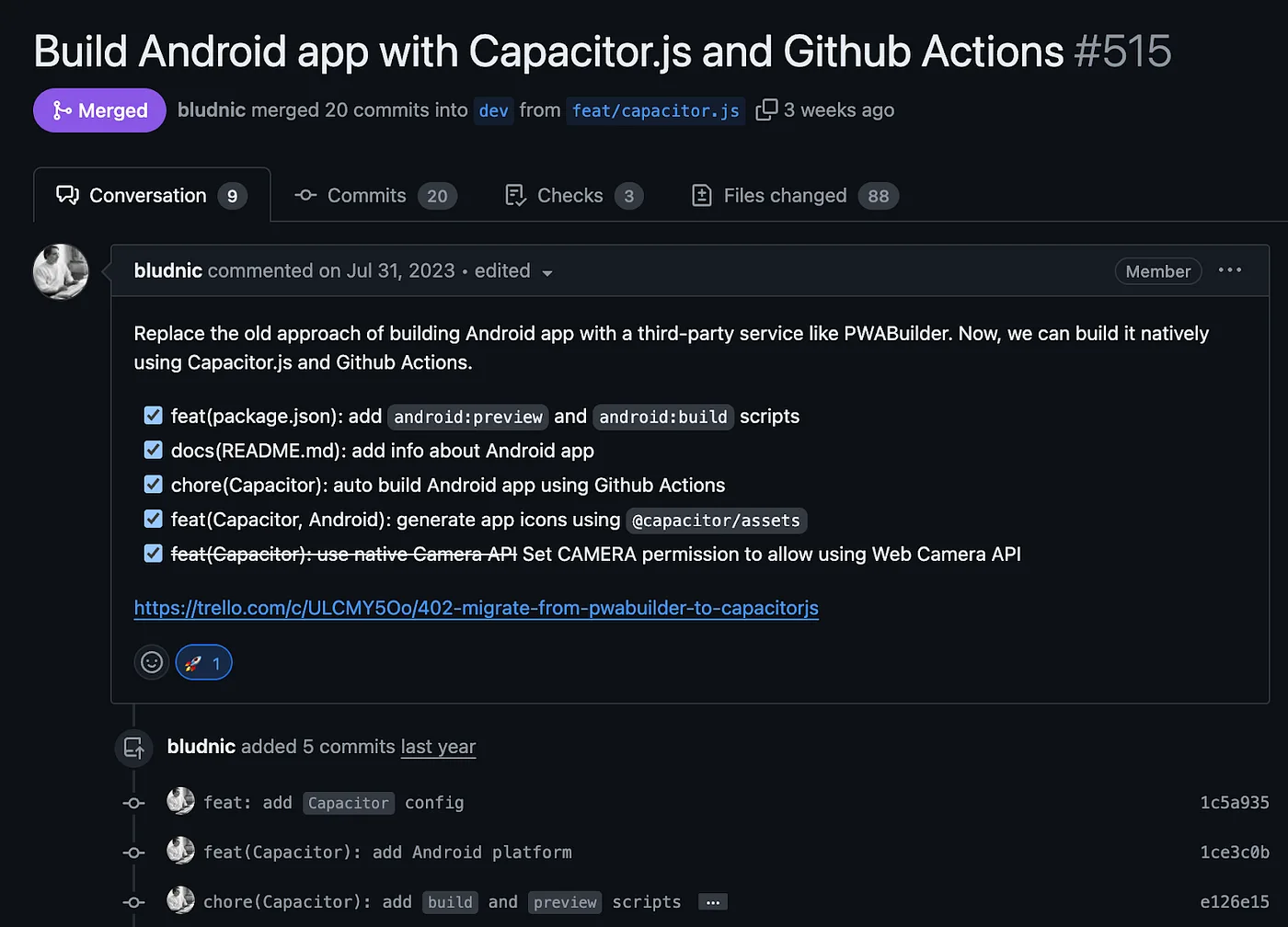 Moving Android PWA to Capacitor