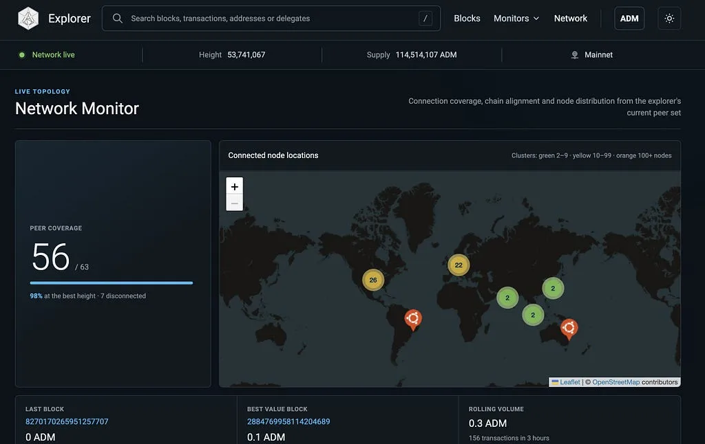 Более ясный взгляд на ADAMANT: обновленный Blockchain Explorer